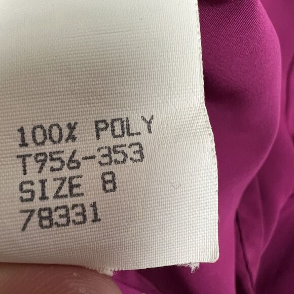 Pendleton Blouse Classic Business Vintage Long Sleeve Size 8 Pink Fuchsia - Picture 10 of 15